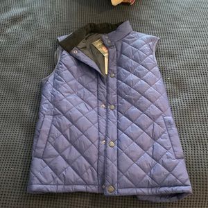 BARBOUR new with tags CAGNEY GILET SAM HEUGHAN SIGNATURE VEST QUILTED BLUE SZ L
